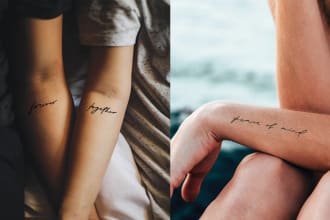 design a custom calligraphy tattoo