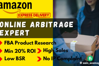 be amazon fba online arbitrage product researcher for USA UK