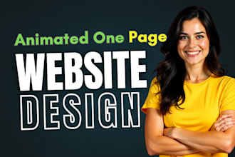 design one page website for lifetime and included everything