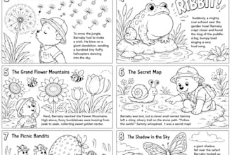 create a coloring book, story book, scrapbook