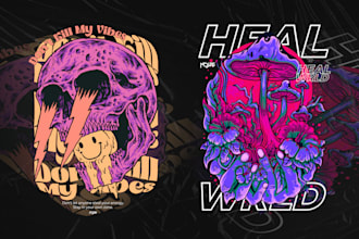make graphic design art, streetwear for t shirt and hoodie