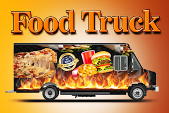 create vehicle wraps food truck wrap bus car wrap trailer wrap