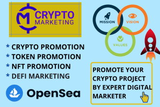 promote crypto, nft, token, coin and blockchain projects