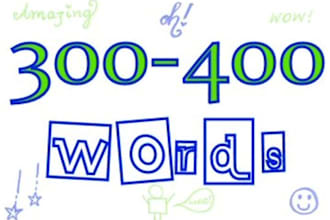 write an article that is 300 to 400 words