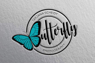 do make an modern custom butterfly logo