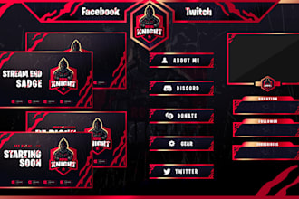 create custom twitch overlay and logo for streamer