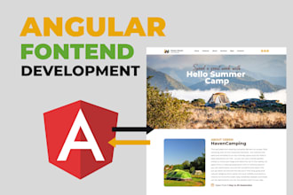 do develop your angular frontend website