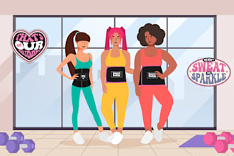 do minimalist vector art for your brand 1 day delivery