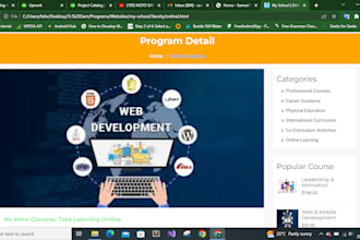 design and develop responsive school website