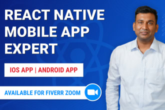be mobile app developer for native, ios app development, android app development