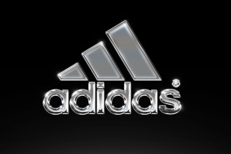 convert your logo or text into a 3d chrome metallic