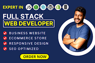 develop a custom website as a full stack web developer and designer