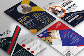 design a professional flyer or brochure for your business