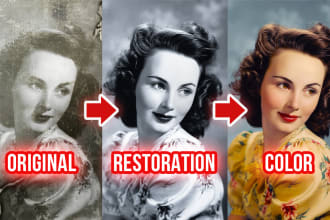 restore, edit, colorize and fix your old photos in photoshop