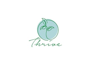 design wonderful excellent thrive living logo