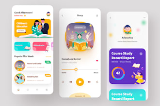 do creative mobile app uiux and wireframe design