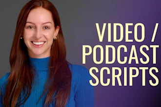 write your engaging video script