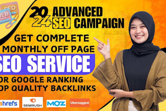 complete website monthly off page service via authority