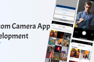 develop a custom camera app, scanning app, 3d ar camera app