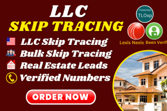 do real estate llc skip tracing bulk skip tracing