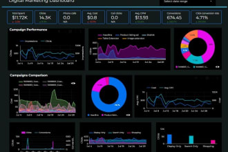 create professional google data studio , looker studio dashboard