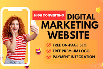 create digital marketing agency website or business website