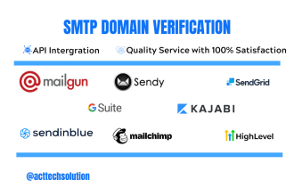 verify domain with sendgrid mailgun mailjet sendinblue SMTP