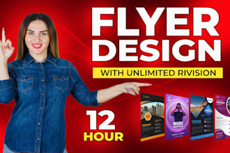 do awesome and professional flyer design
