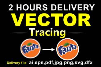 vector tracing any logo ,vectorize image, redraw, convert to vector