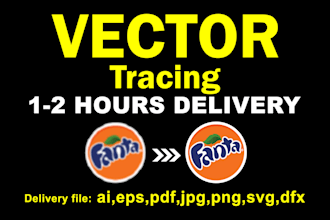 vector tracing any logo ,vectorize image, redraw, convert to vector