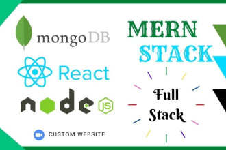 be mern full stack web application software developer, react js node js next js