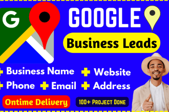 do google map scraping, web scraping, and b2b data extraction for business leads