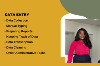 do exclusive data entry, and admin tasks