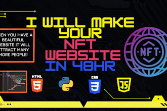make your customized website for nft in 48hr