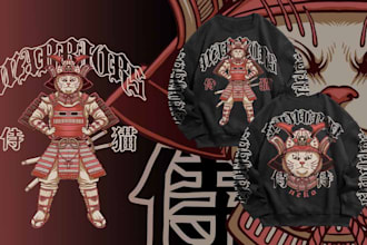 custom japanese streetwear tshirt design