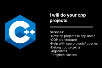 develop, debug or fix c, cpp programming projects