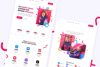 do an influencer website design