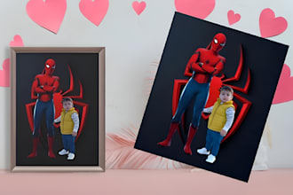 photoshop and editing your body with cartoon character