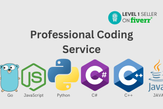 code in javascript golang c plus plus python java c sharp
