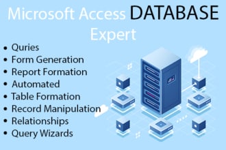 develop microsoft access database projects for you