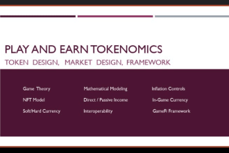 create crypto gamefi p2e tokenomics