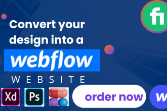 design webflow website or redesign figma to webflow