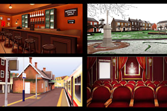create high quality 2d game background art