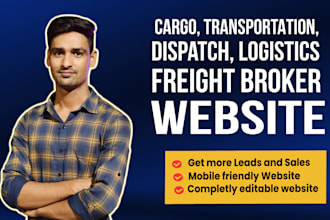 create logistics, trucking, cargo, moving company website
