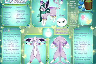 create your furry reference sheet