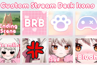 create custom vtuber stream deck keys image icons