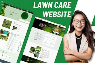 design lawn care, landscape, garden cleaning business website