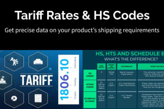 provide hts or hs codes for importing or exporting your products