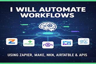 automate your business workflows using zapier, n8n and airtable