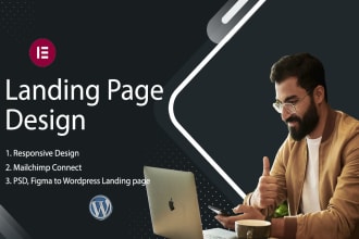 design your responsive elementor landing page